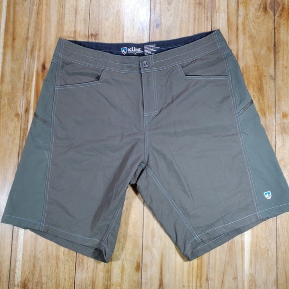 KÜHL Silencr Kargo Shorts Men's 38 Olive Green Ripstop Quick Dry Cargo Hiking - Picture 2 of 6